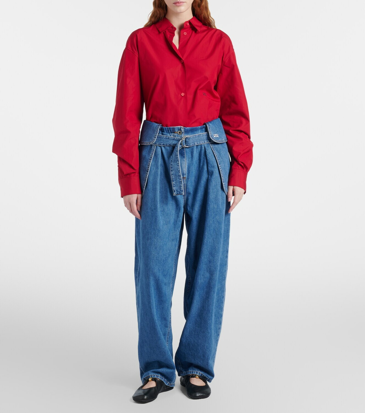 Loewe Belted wide-leg jeans