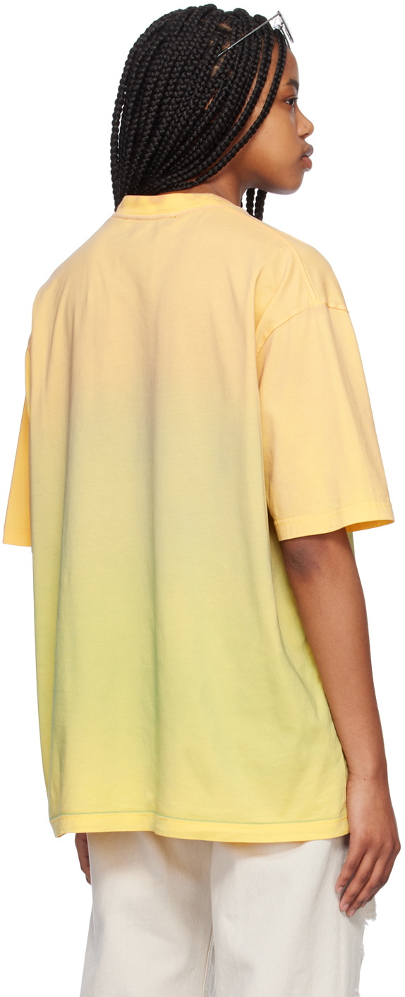 Acne Studios Yellow Printed T-Shirt Acne Studios