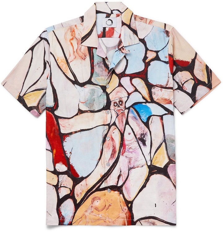 Photo: Endless Joy - Camp-Collar Printed Woven Shirt - Neutrals
