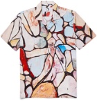 Endless Joy - Camp-Collar Printed Woven Shirt - Neutrals