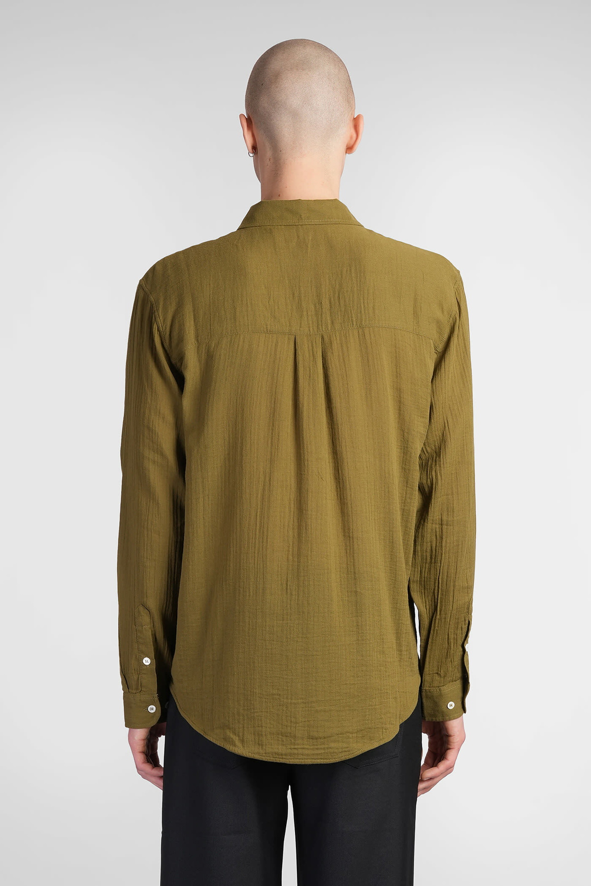Séfr Leo Shirt In Green Cotton Séfr
