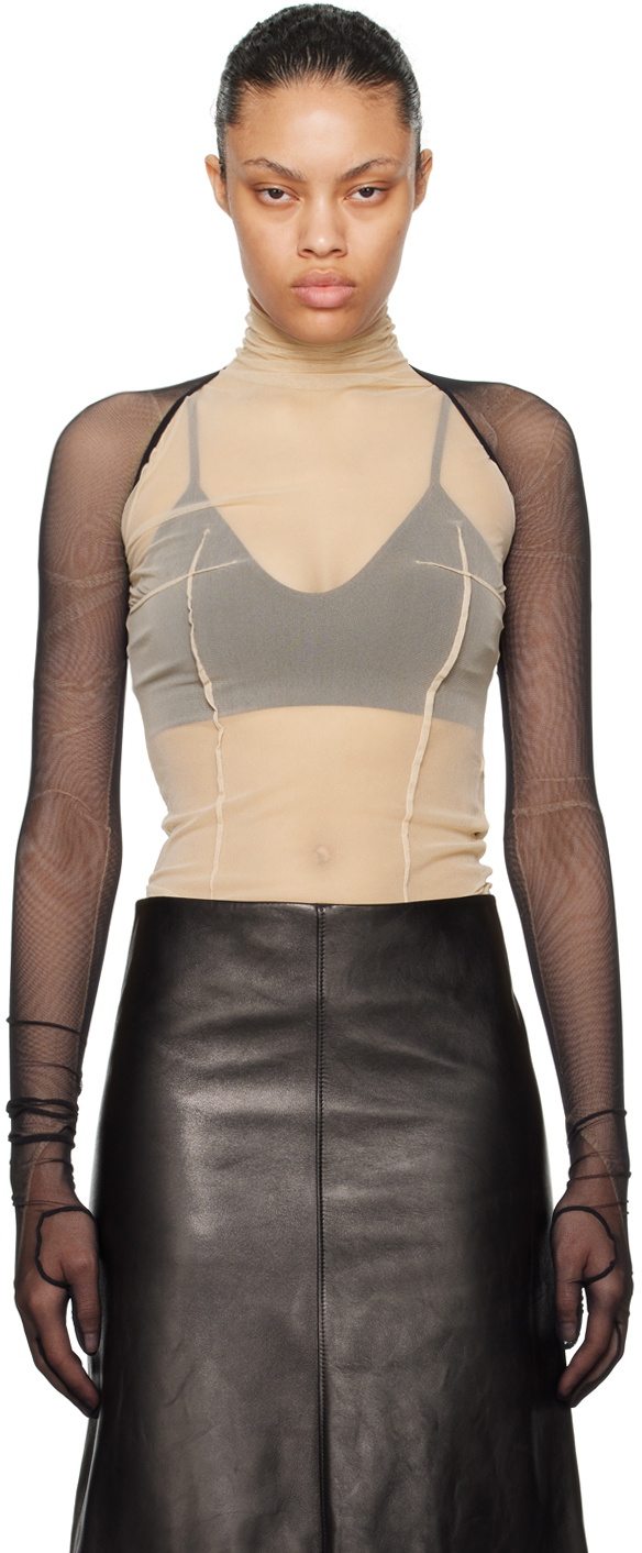 Ann Demeulemeester Black Larissa Gloved Sleeves