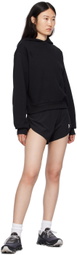 District Vision Black Cropped Hoodie