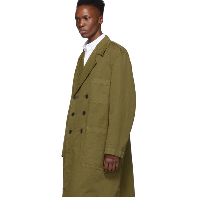 Dries Van Noten Khaki Rethel Coat Dries Van Noten