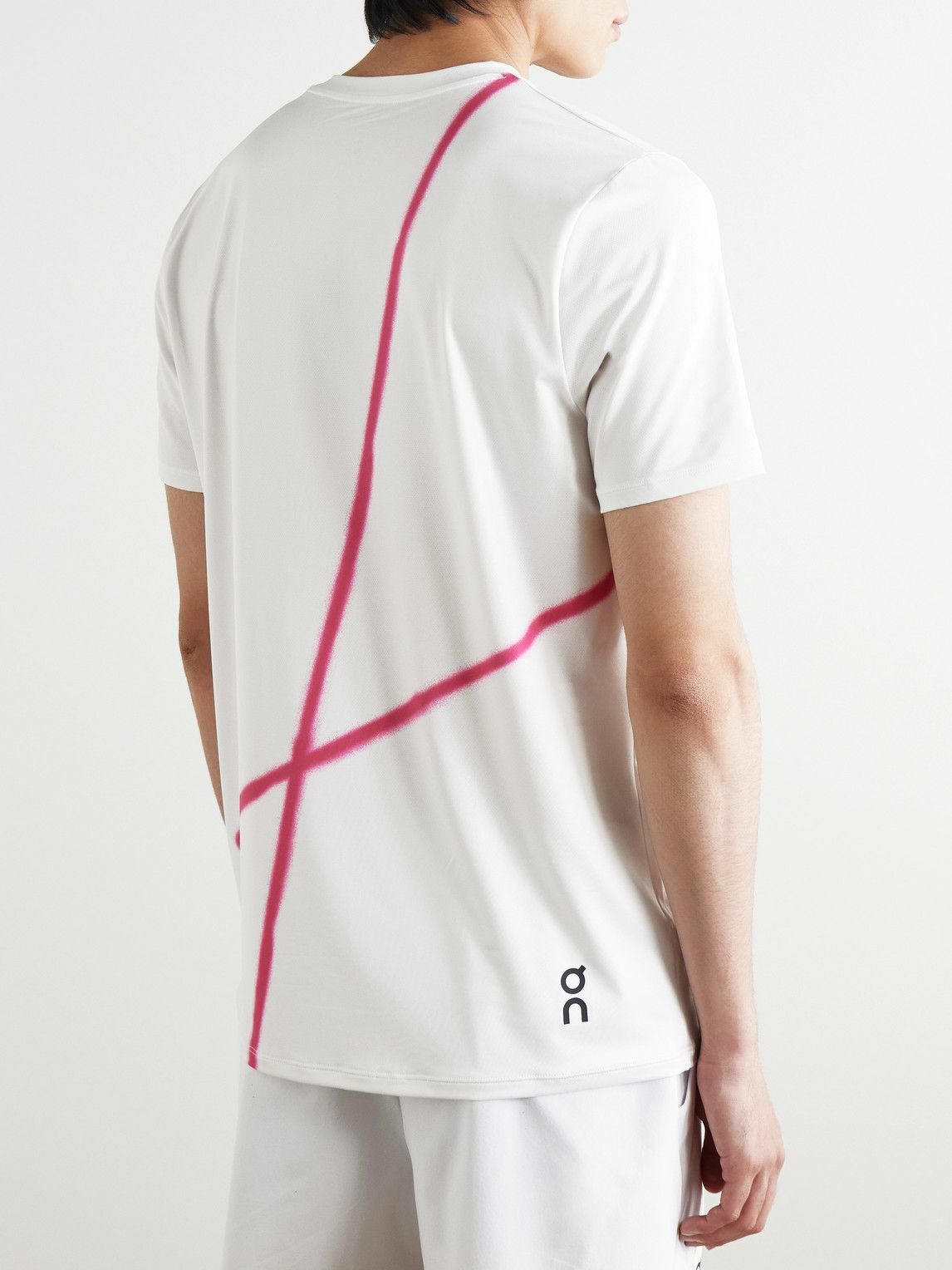 【完売】  ON - Court-T Logo-Print Stretch Recycled-Jersey Tennis T ウェア