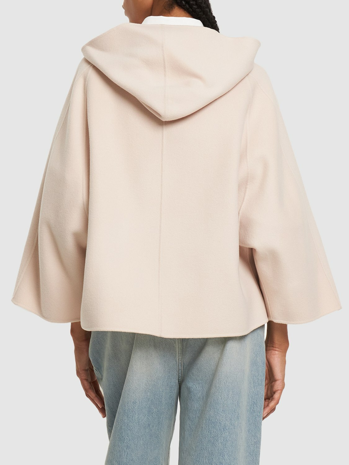 WEEKEND MAX MARA Caliga Wool Short Jacket with hood Weekend