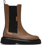 Max Mara Brown English Chelsea Boots