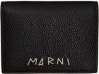 Marni Black Zip-Around Bifold Wallet
