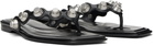 Alexander Wang Black Rexa Thong Flat Sandals
