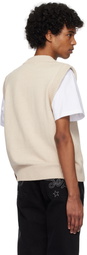 Carne Bollente Beige Dalmatian Debauche Vest