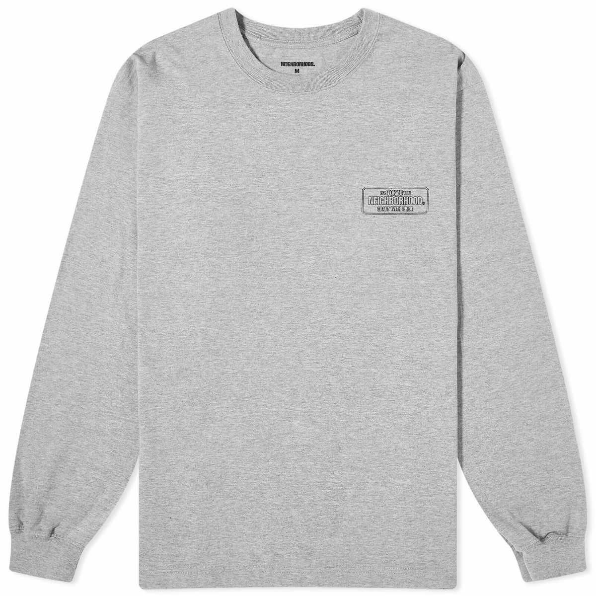 Photo: Neighborhood Men's Long Sleeve LS-1 T-Shirt in Grey