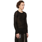 Rick Owens Black Rib Long Sleeve T-Shirt