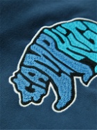 Camp High - Logo-Appliquéd Cotton-Jersey Hoodie - Blue