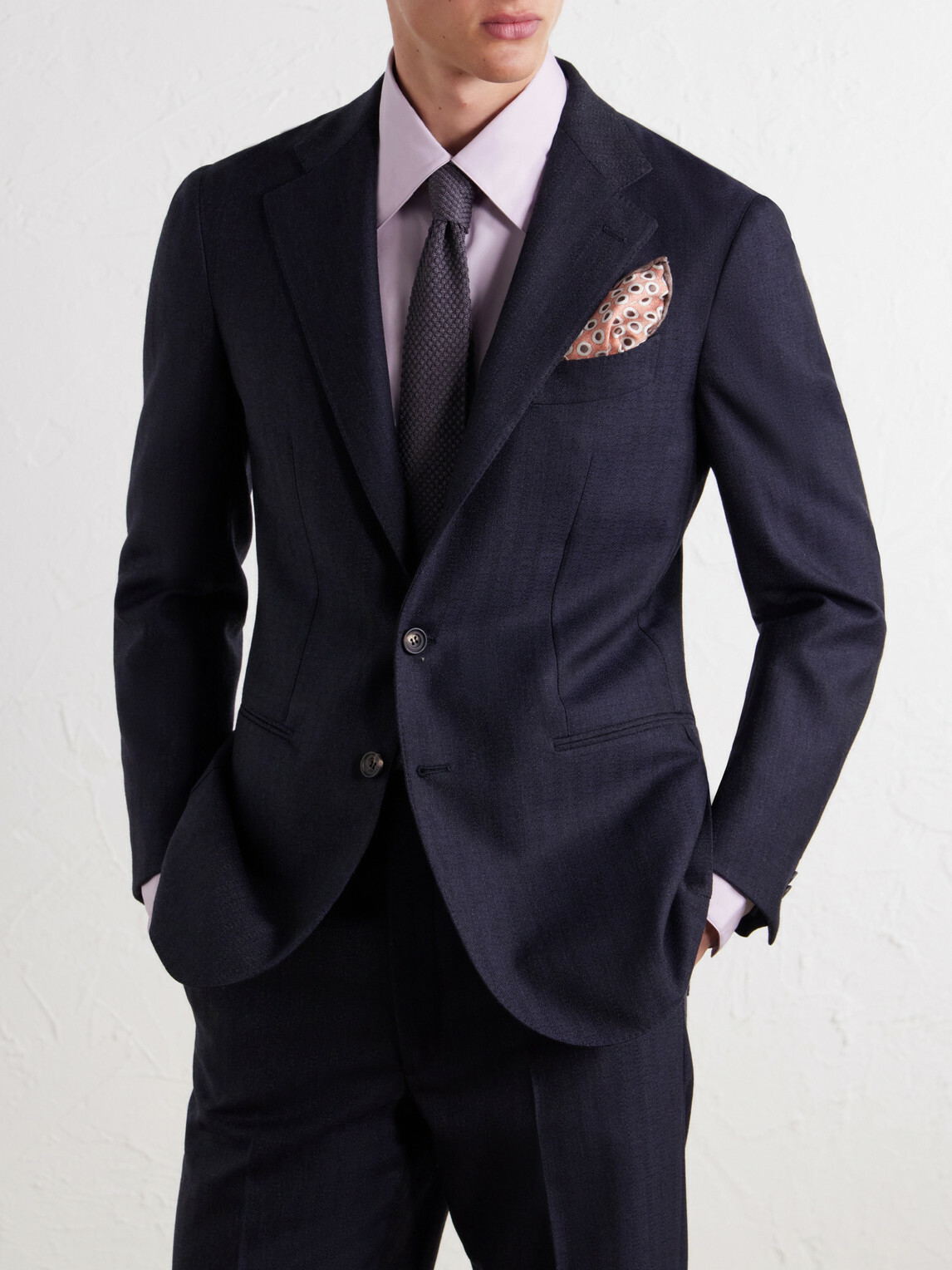 J. Mueser - Waverly Wool-Twill Suit Jacket - Blue