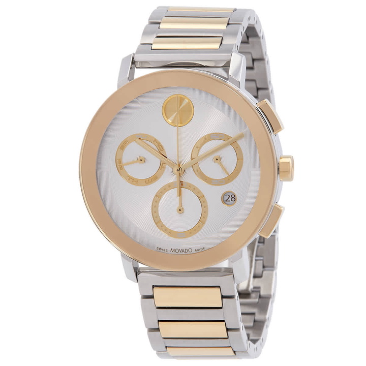 Photo: Movado Bold Evolution 2.0 Chronograph Quartz Silver Dial Mens Watch 3601100