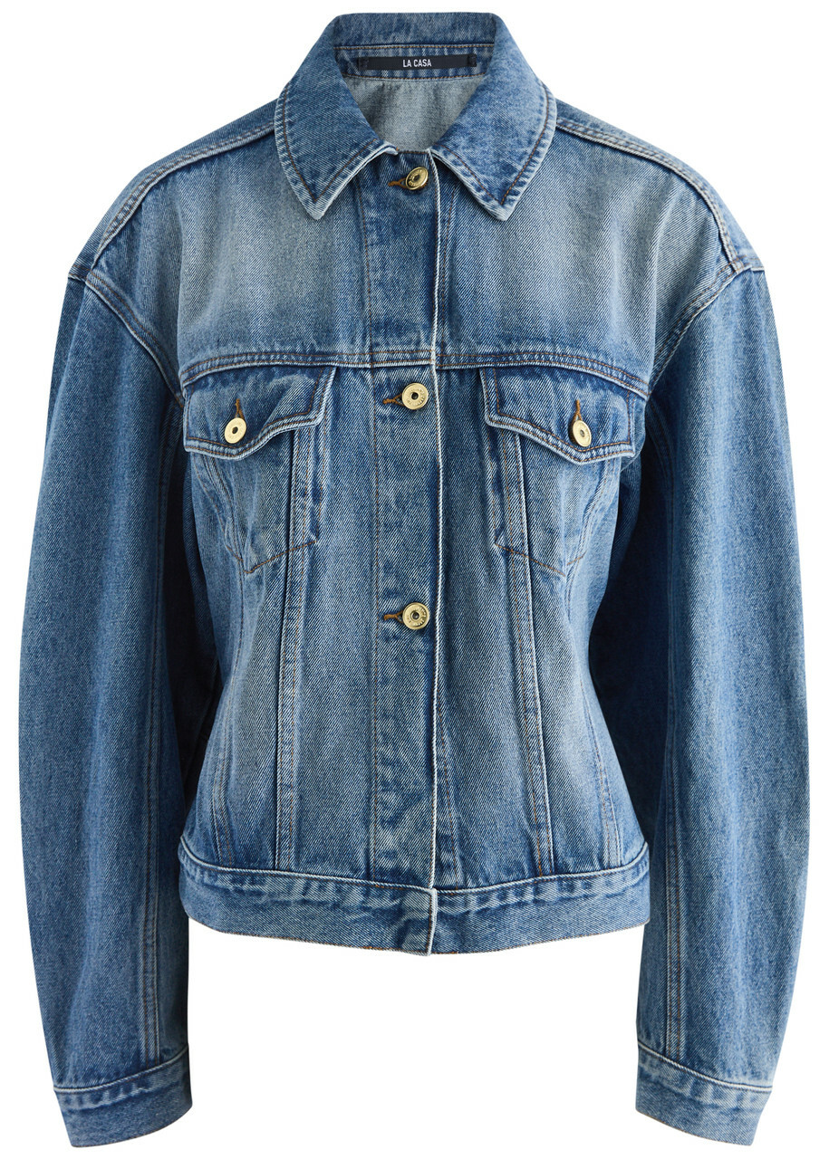 【JACQUEMUS】24ss La veste de-Nimes La veste de-Nîmes denim jacket in neutrals - Jacquemus