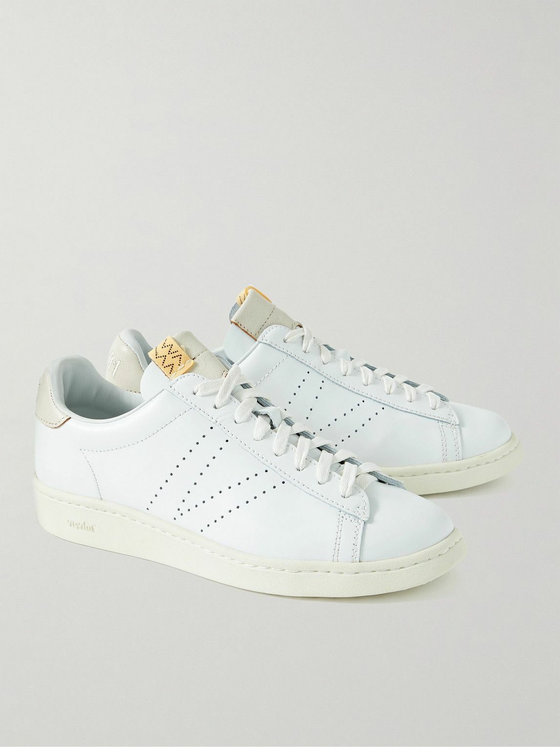 Visvim - Corda-Folk Perforated Leather Sneakers - White Visvim