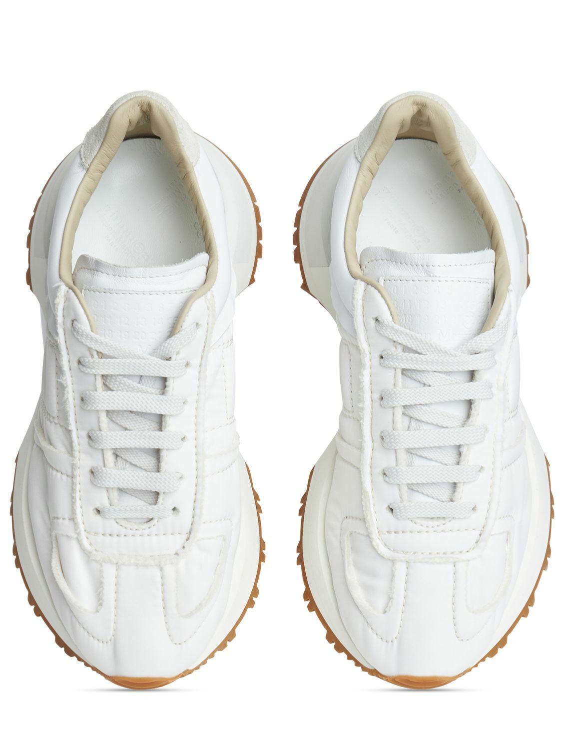 “Maison Margiela” 50-50 サテン×レザースニーカー MAISON MARGIELA - 50/50 Leather & Nylon Sneakers Maison Margiela
