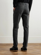 Incotex - Incotex Blue Division Straight-Leg Pleated Cotton and Cashmere-Blend Twill Trousers - Black