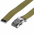 Human Made Men's Web Belt 20 in Olive