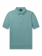 TOM FORD - Slim-Fit Cashmere and Silk-Blend Polo Shirt - Unknown