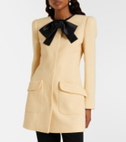 Valentino Tie-neck virgin wool coat