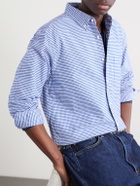 Beams Plus - Button-Down Collar Checked Cotton Shirt - Blue