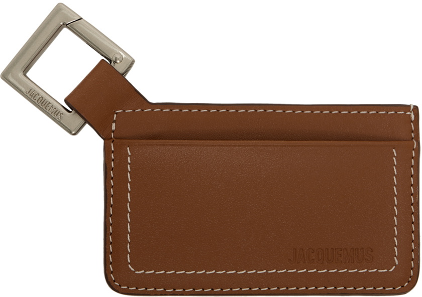 JACQUEMUS Tan 'Le porte-cartes Cuerda' Card Holder