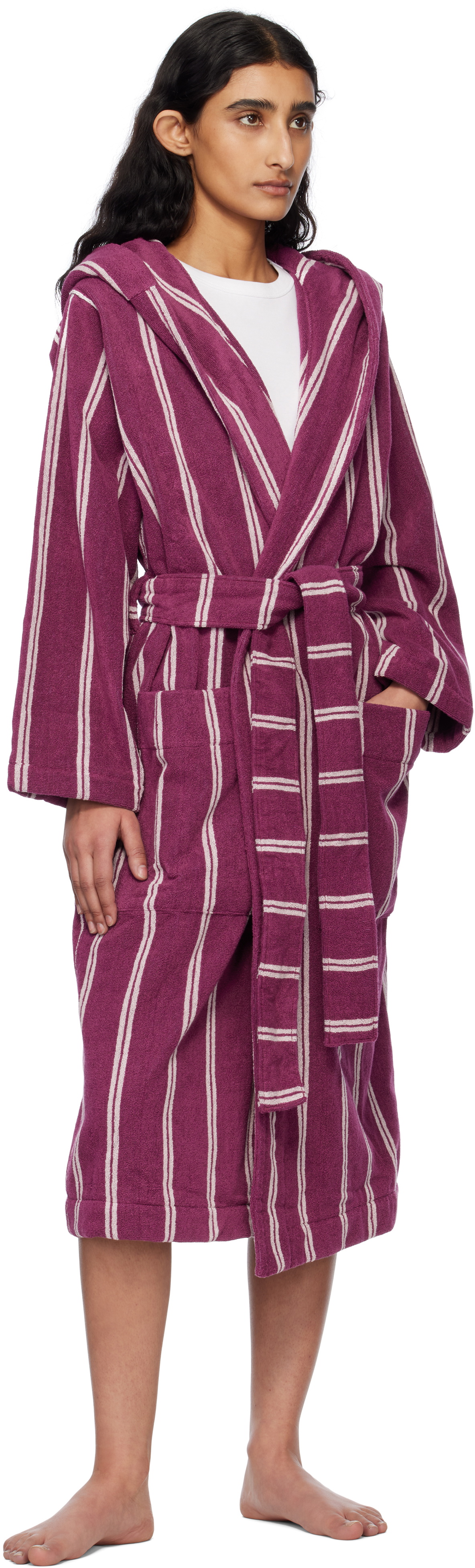 Purple and pink bow bathrobe main image 0