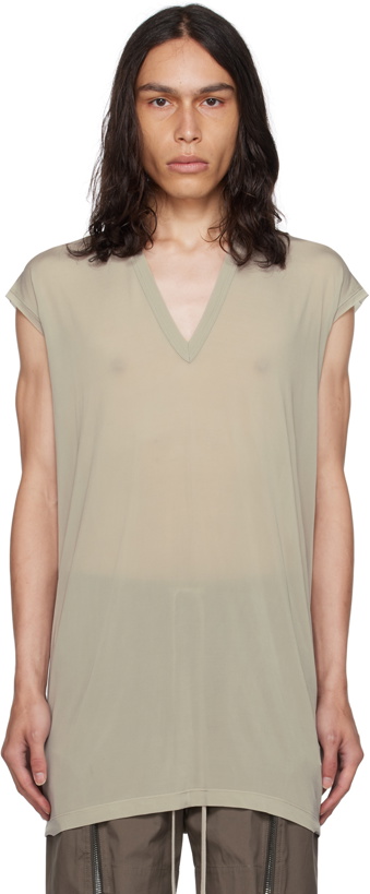 Photo: Rick Owens Off-White Deep V-Neck T-Shirt