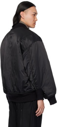 FUMITO GANRYU Black Graffiti MA-1 Bomber Jacket