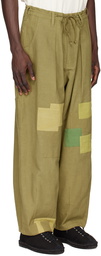 Story mfg. Khaki Lush Carpenter Trousers