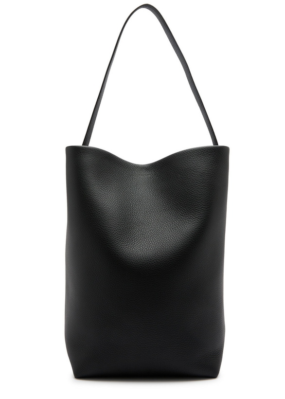 Photo: The Row Park Large Leather Tote - Black - One Size