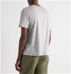 Ninety Percent - Mélange Organic Cotton-Jersey T-Shirt - Gray