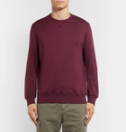 Brunello Cucinelli - Cotton-Blend Jersey Sweatshirt - Men - Burgundy