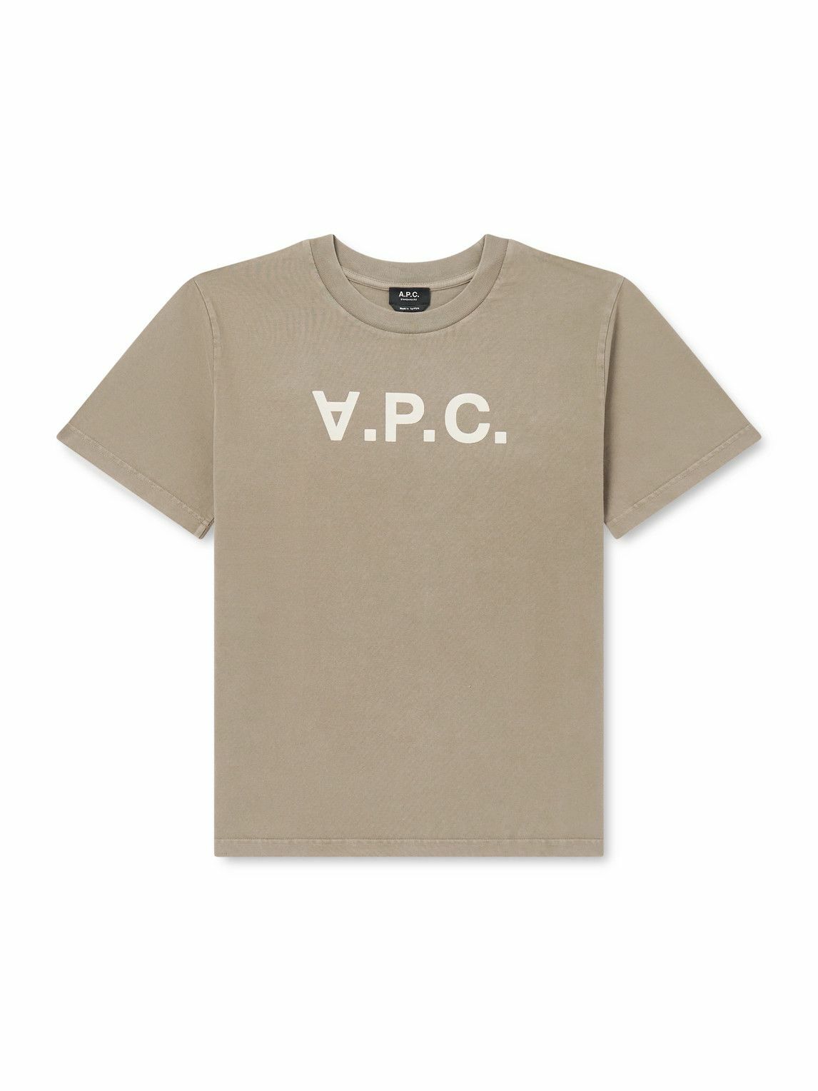 A.P.C. - Logo-Embroidered Cotton-Jersey T-Shirt - Purple A.P.C.