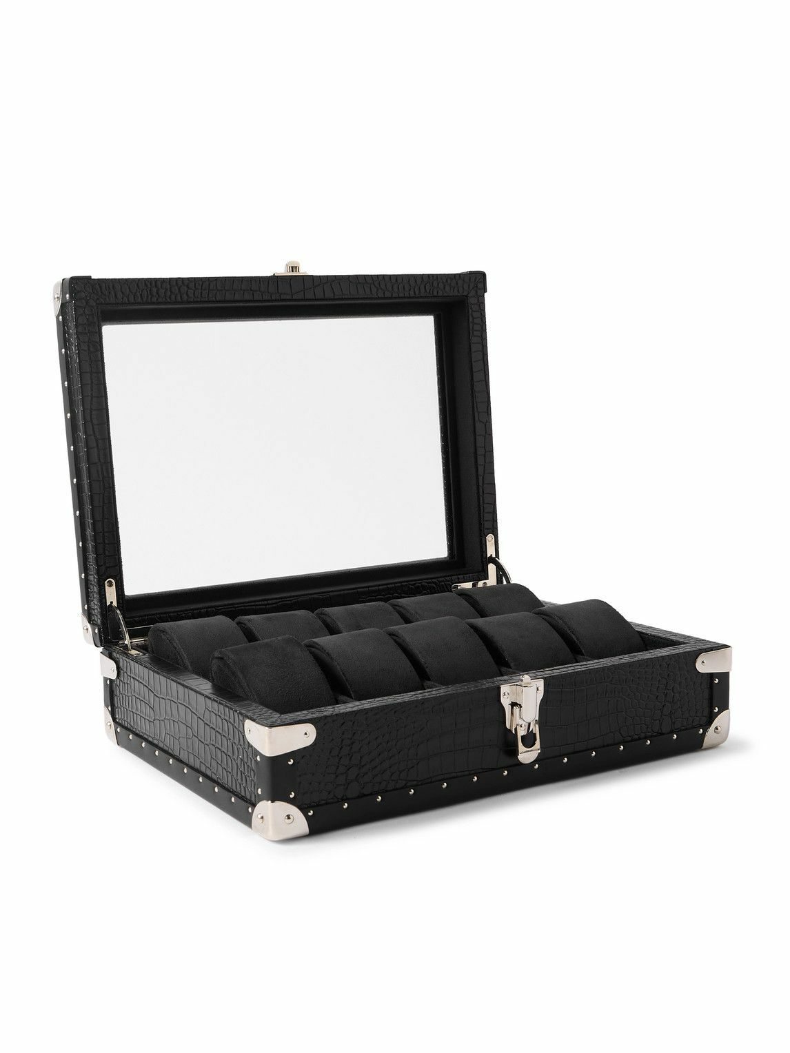 Rapport London - 10-Piece Croc-Effect Leather Watch Box