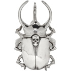 Alexander McQueen Silver Beetle Ring