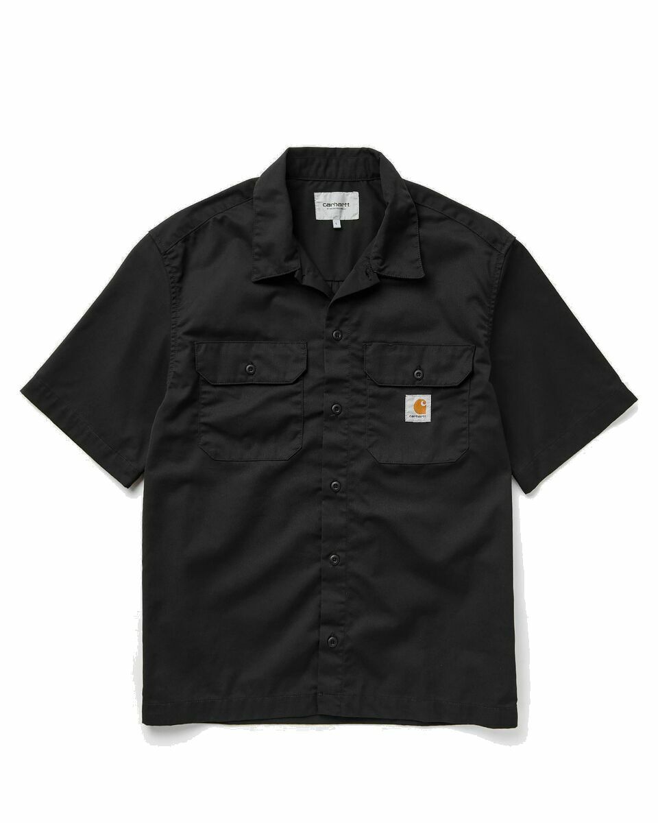 Photo: Carhartt Wip Shortsleeve Craft Shirt Black - Mens - Shortsleeves
