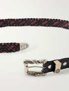 Enfants Riches Déprimés - 3cm Braided Leather Belt - Black