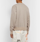 Human Made - Logo-Print Mélange Fleece-Back Cotton-Jersey Sweatshirt - Gray