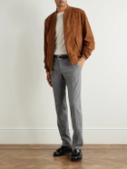Incotex - Slim-Leg Virgin Wool-Blend Trousers - Gray