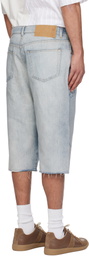 MM6 Maison Margiela Blue Drawstring Denim Shorts
