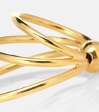 Sophie Buhai - Triple Layered Hoop 18kt gold-plated earrings