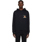 Paul Smith 50th Anniversary Black Logo Spaghetti Hoodie