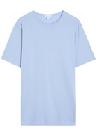Sunspel Cotton T-shirt Light Blue