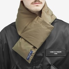 Comme des Garçons Homme Men's Logo Muffler Scarf in Khaki 