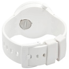 Swatch C-White Quartz Skeleton Dial Mens Watch SB03W100