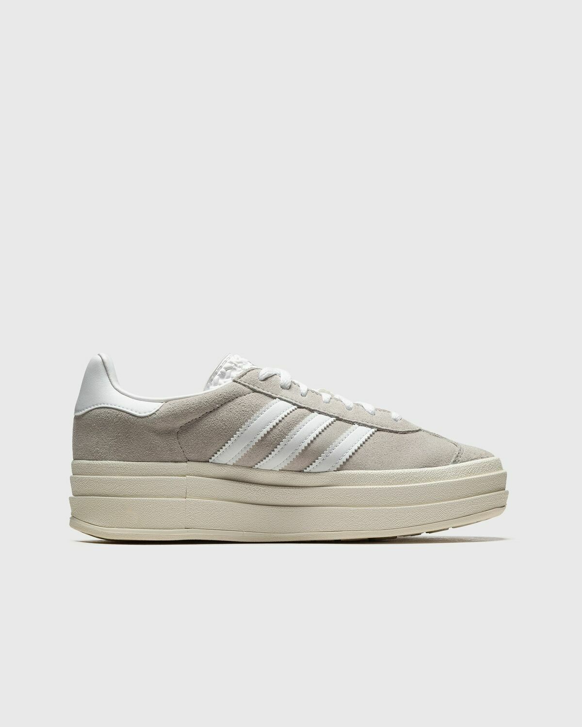 adidas gazelle silver green womens Adidas Grey Gazelle Platform Sneakers, size 9