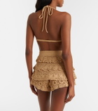 Loewe Paula's Ibiza crochet cotton micro shorts